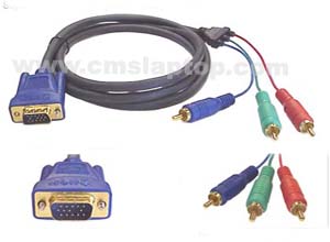 Kabel VGA (M) to RGB 3 kabel (M)