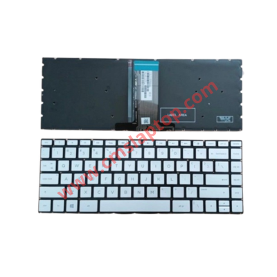 KEYBOARD HP PAV 14-CF SILVER Panjang BACKLIGHT